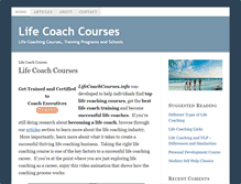 Tablet Screenshot of lifecoachcourses.info